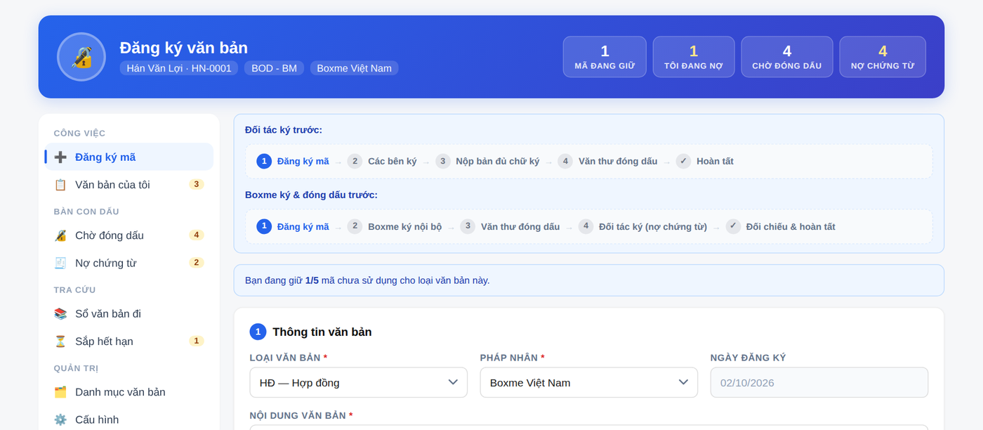 Đưa vào sử dụng hệ thống quản lý văn bản nội bộ trên ERP